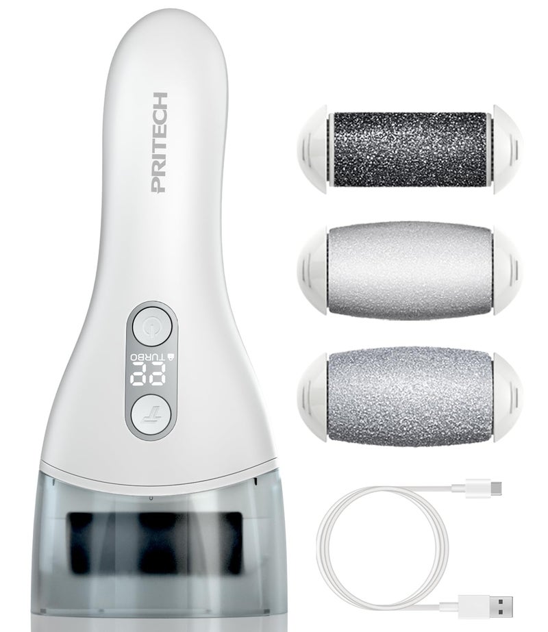 Electric Callus Remover for feetRechargeable Foot File Electronic Pedicure Tools Kit for Calloused Removal Waterproof Electric Foot Scrubber Duty Feet Care for Heels Dead